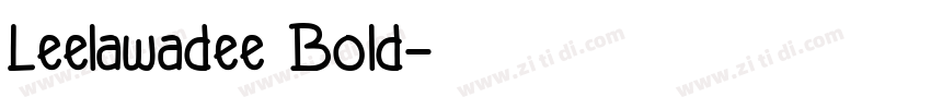 Leelawadee Bold字体转换